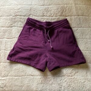 Maroon Sweat Shorts